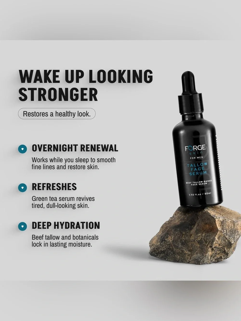 For Men Tallow Face Serum – Black